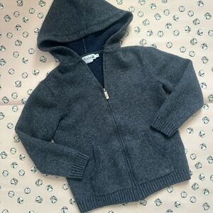 Bonpoint Charcoal Kids Hooded Jacket